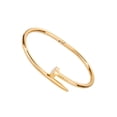 thumbnail image 3 of Brazalete en forma de clavo dorado de oro laminado, 3 of 7