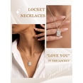 thumbnail image 4 of KeyStyle Envelope Locket Necklace with Love You Letter for Women Stainless Steel Christmas Valentine Birthday Gift for Her, 4 of 11