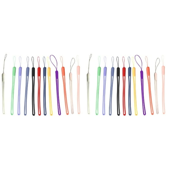 Charm Straps Key Chain DIY Accessories Lanyard for Phone Cell Mobile Hanging 24 Pcs