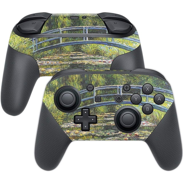 MightySkins Skin Compatible with Nintendo Switch Pro Controller - White Water Lilies | Protective, Durable, and Unique Vinyl wrap Cover | Easy to Apply, Remove, and Change Styles | Made in The USA