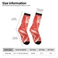 thumbnail image 2 of Wukai Beef Steaks Print Contrast Color Mid-tube Socks, 3D Printing Design Adult Socks, High Elastic Breathable Sports Socks, Suitable for Daily,Unisex, 2 of 6