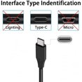 thumbnail image 5 of 4ft USB-C Cable for Kyocera DuraForce Pro 3 Phone - Blue Charger Cord Power Wire Type-C Y8R Compatible With DuraForce Pro 3 (2023) Model, 5 of 5