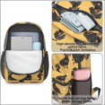 thumbnail image 4 of Dachshund Dog Paw Print Yellow Pattern 17" School Backpacks for Teens,Waterproof Oxford Fabric,S-Shape Padded Straps for School,Travel,Hiking,Camping, 4 of 6