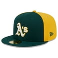 thumbnail image 3 of Men's New Era Green/Gold Athletics Gameday Sideswipe 59FIFTY Fitted Hat, 3 of 6