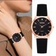 thumbnail image 4 of Reloj de pulsera analógico de cuarzo con correa de cuero PU para mujer (negro) Tmvgtek Para estrenar, 4 of 7