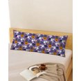 thumbnail image 2 of Halloween Body Pillow Cover 20x54, Orange Pumpkin Funny Ghost Black Cat Purple Decorative Pillowcase with Zipper, Microfiber Pillow Protector, Soft Breathable Long Lumbar Pillowcases for Women, 2 of 9