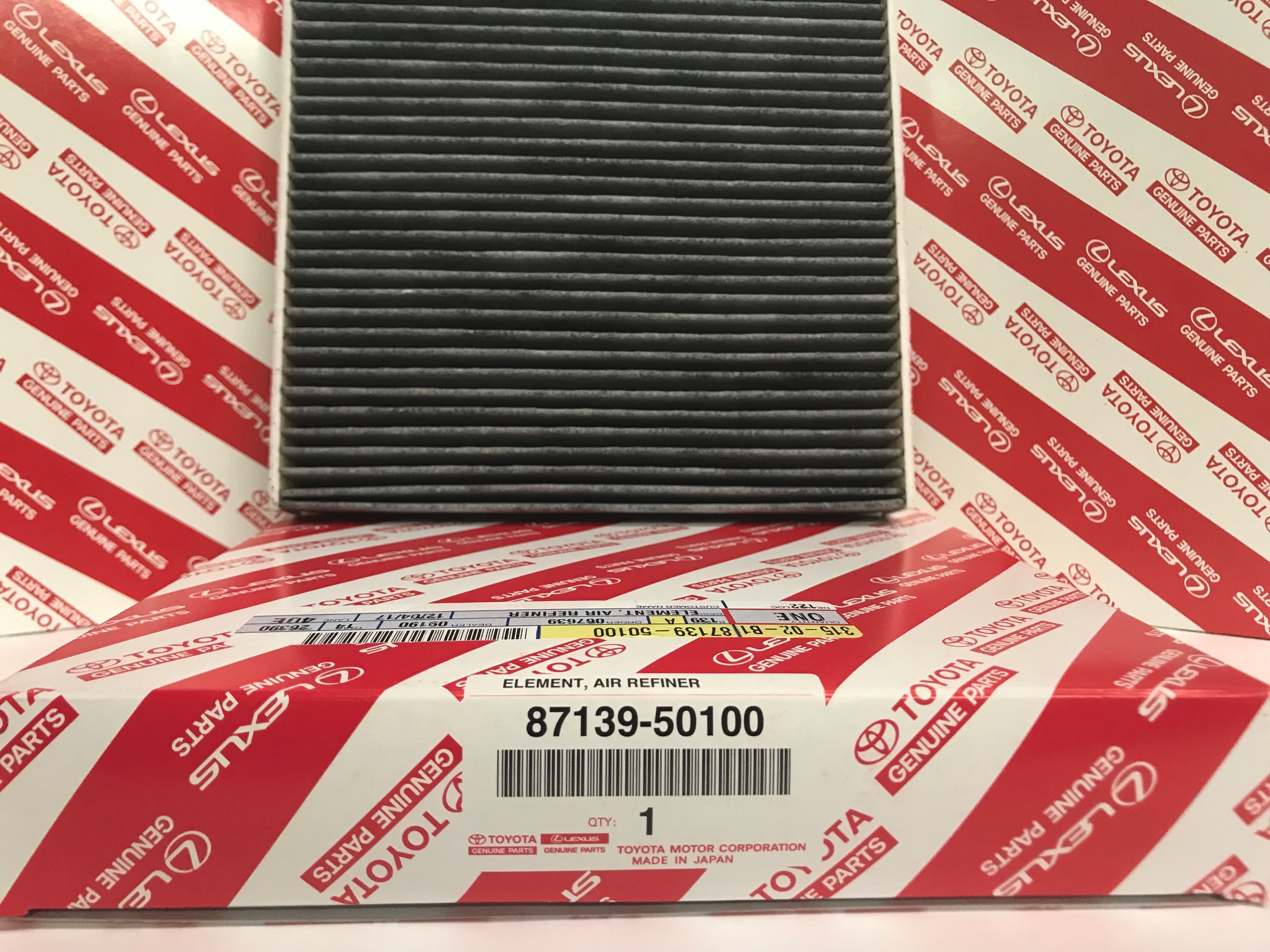 TOYOTA LEXUS SCION OEM CHARCOAL AC CABIN AIR FILTER 87139-50100 ES AVALON TOYOTA LEXUS SCION OEM CHARCOAL AC CABIN AIR FILTER 87139-50100 ES AVALON