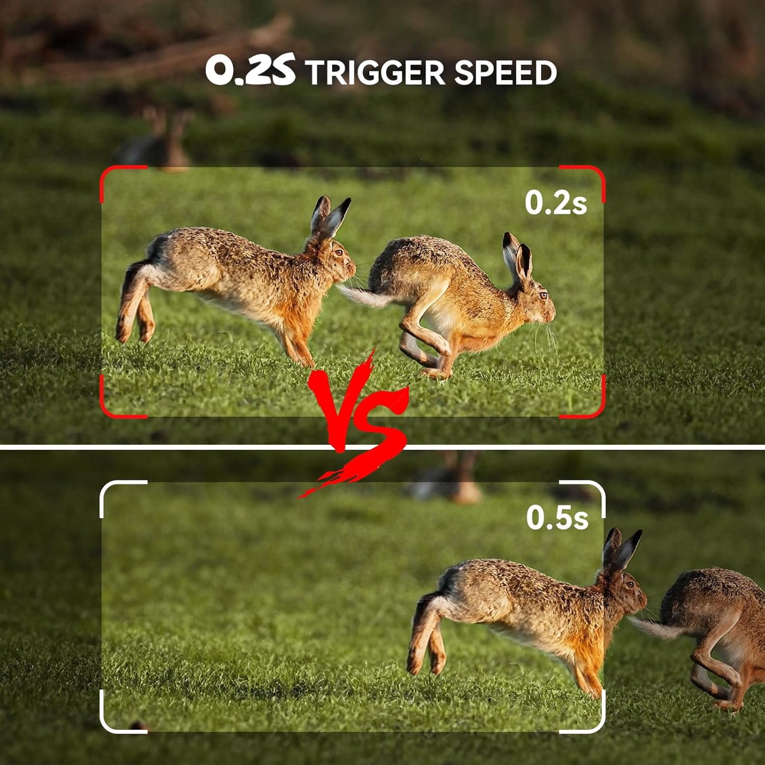 Usogood 4K 48MP WiFi Trail Camera with Phone App, Game Camera with Night Vision Motion Activated IP66 Waterproof, 120°PIR Range for Deer & Wildlife