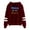 Wine red, variant on Mordecai and the Rigbys Hoodie Pocketless Parallel Bars Sleeve Streetwear Women Men Hooded Sweatshirt