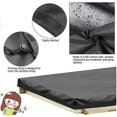 thumbnail image 2 of Housse de Bac à Sable Noire Imperméable Antipoussière Protection UV Carrée à Cordon, 2 of 5