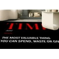 thumbnail image 2 of Time Definition Rugs, Time Rugs, Black and Red Rugs, Motivation Rug, Personalized Rug, Printed Rug, Hallway Rug, Gift Rug, Salon Rug, 2.6'x4' - 80x120 cm, 2 of 8