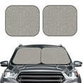 thumbnail image 2 of Windshield Sun Shade, Silver Glitter Lightning Foldable Car Sun Shade Windshield For Front, 2 Pieces, 2 of 4