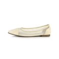 thumbnail image 7 of Unique Bargains Women's Mesh Pointed Toe Slip-On Ballet Flats Beige 6.5, 7 of 7