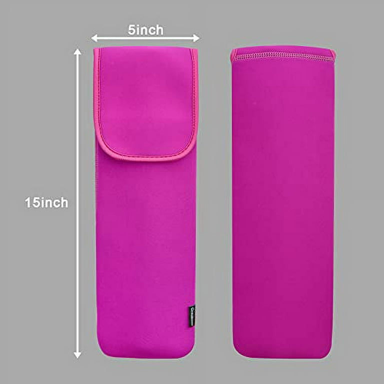 Heat Resistant Neoprene Curling Iron Cover Bag Universal Curling Iron Cover Sleeve Flat Iron Curling Wand Travel Case Pouch for Travel Gym or