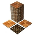 thumbnail image 6 of IVV 27 Pack Interlocking Deck Tiles, Outdoor Waterproof Patio Flooring Tiles, Premium Natural Pine Construction, for Balcony, Backyard, Indoor and Outdoor Use (Natural), 6 of 9