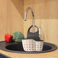 thumbnail image 6 of Double-layer Sink Draining Basket, Stainless Steel Hanging Rack, Drain Mesh Sponge Storage, for Dorm Kitchen, Keeps Counters Dry, Kitchen Organization Supplies, Bathroom Sink Accessories, Vsgery, 6 of 9