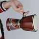 thumbnail image 1 of 4 Inch Compact Size Wooden African Drum Djembe Bongo Hand Drum Percussion Musical Instrument with Colorful Pattern (Patterns Random Delivery), 1 of 4