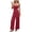Red, variant on Polka Dot Jumpsuits for Women Dressy, Smocking Strapless Top