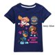 thumbnail image 4 of Camiseta de la Patrulla Canina para niños, camiseta de verano con dibujos animados de Anime, patrón canino de la patrulla, 100% de algodón con cuello redondo, manga corta, regalo para niño y niña, 4 of 5