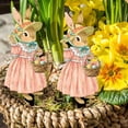 thumbnail image 5 of Tyidzon Easter Garden Stakes, 10 Inch Colorful PVC Bunny Gnome Yard Signs for Easter Decoration Outdoor, Weatherproof Ground Insert Decor for Spring Courtyard Garden Party, 5 of 7