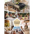 thumbnail image 5 of Vintage Black Bears Table Cloth, Abstract Country Plaid Fish Retro Waterproof Tablecloth for Rectangle Tables, Reusable Washable Fabric Table Cover for Restaurant Kitchen Dining Tables 52"x70", 5 of 6
