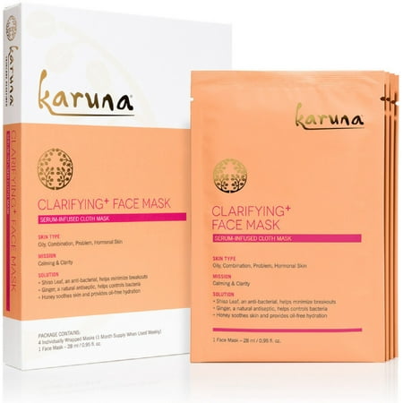 Karuna Skin Clarifying + Face Mask 4 each