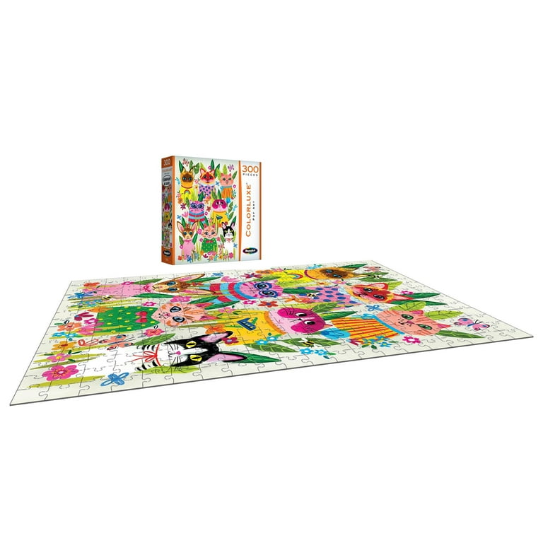 RoseArt Colorluxe 300 Piece Puddy Cats Adult Interlocking Jigsaw