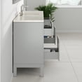 thumbnail image 4 of Eviva Cambridge 48 in. Gray Single Sink Bath Vanity with Bianco Bella Quartz Top and Undermount Porcelain Sink, 4 of 11