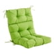 thumbnail image 1 of Tres cojines plegables de respaldo alto para silla de comedor y cocina, cojín grueso para asiento Verde, 1 of 9