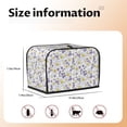 thumbnail image 5 of Sikiie Daisies Flowers Toaster Covers 2 Slice Dustproof Toaster Cover Bread Machine Cover, Dustproof Cover - 11.4" x 7.5" x 7.9", 5 of 7