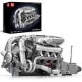 thumbnail image 1 of Kit de modelos de motor V8 biturbo Mould King con batería 2899 piezas, 1 of 6