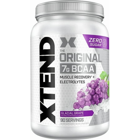 XTEND The Original 7G BCAA Powder, Glacial Grape, 2.58 lbs
