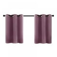 thumbnail image 1 of Solid Sunscreen Curtain 1 Panel Blackout Curtain Short Type Room Curtain Rod Pocket Style Curtain Kitchen Living Room Decor, 1 of 8