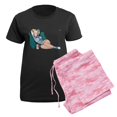 thumbnail image 5 of CafePress - Cabin Cottage Mountain Chic Pin Up Girl Pajamas - Women's Short Sleeve Print T-Shirt and Pants Dark Cotton Pajama Set, 5 of 7