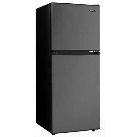 Danby DCR047A1BBSL 4.7 Cubic Feet Dual Door Compact Refrigerator  Black Steel