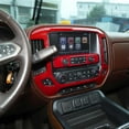 thumbnail image 4 of Custom Center Console Dash Cover Trim For 2014-2017 Chevy Silverado 1500 & GMC Sierra 1500 Car Interior Accessories ABS CarbonFiber Springtok, 4 of 5