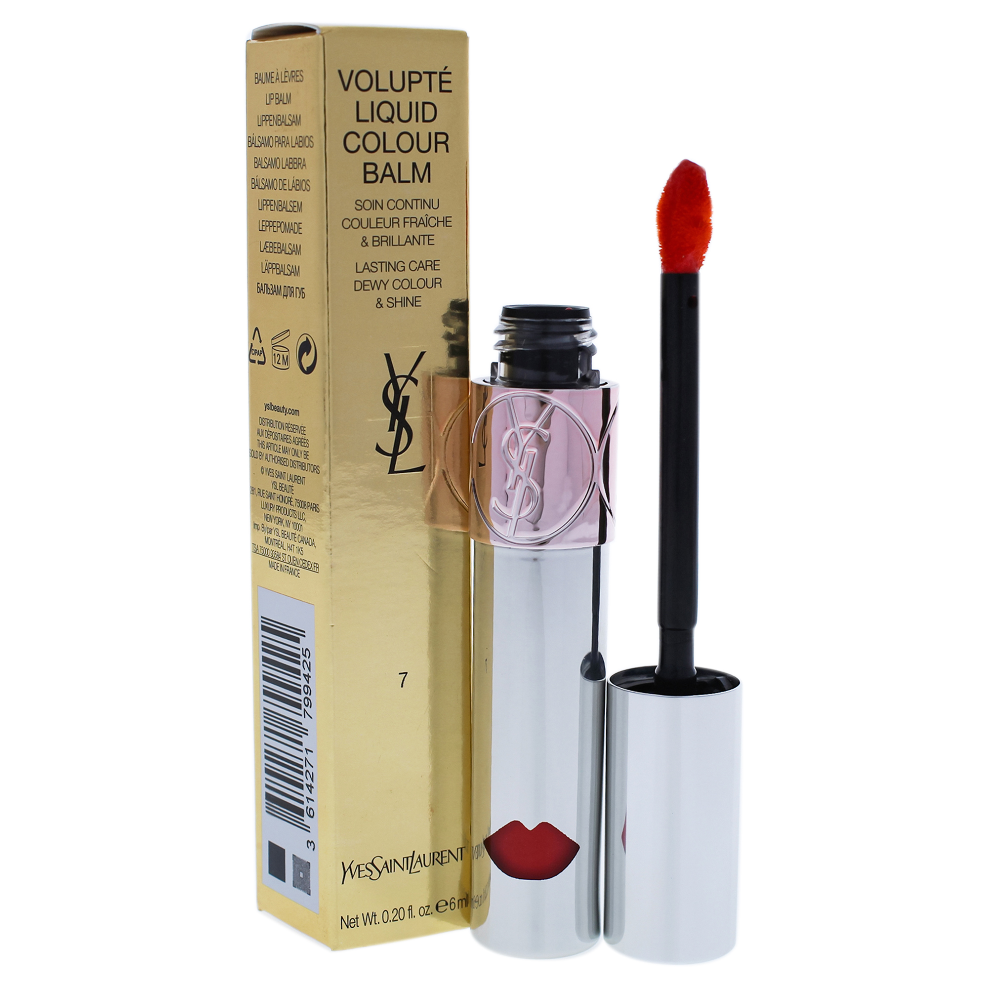Yves Saint Laurent Volupte Liquid Colour Balm 7 Grab Me Red by Yves