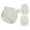White, variant on ShomPort Newborn Winter Beanie Hat Gloves Set 2 PCS Infant Knit Beanie and Fleece Lined Mittens