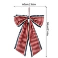 thumbnail image 2 of Oversized Fabric Bow Hanging Ornaments in Patriotic Hues, Eye-Catching Party Decor Pendants for 4Th Of July, Indoor Entryways, Venue Setup and Independence Day Festive Scene Arrangement,, 2 of 6