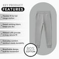thumbnail image 3 of BenBen Youth Sweatpants Fleece Jogger Pants with Pockets Atheltic & Ultra Soft, 3 of 3
