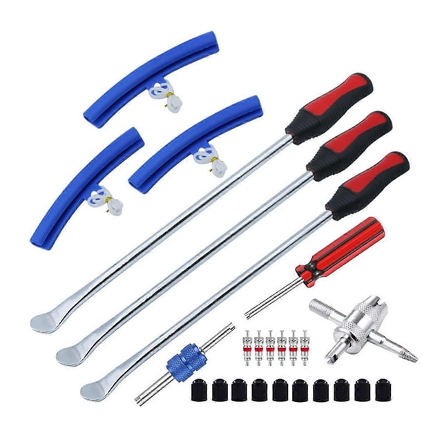 Tire Spoon Kit, 25pc Tire Changing Tool for Motorcycle Dirt Bike Lawn Tractor Bicycle, Motorcycle Ti