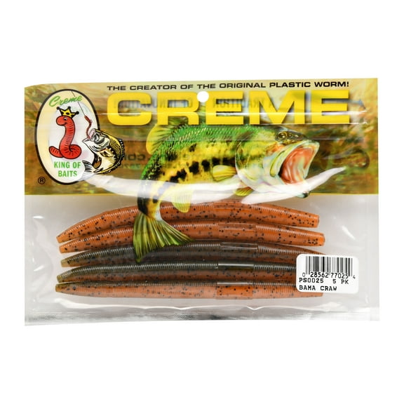Creme Lure Creme Stick Fishing Lures for Bass, 3-Count