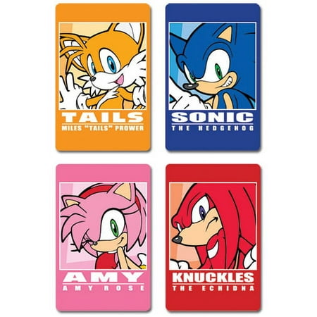 Postcard - Sonic The Hedgehog - New Post Card Anime Toys Set of 4 ge73007