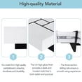thumbnail image 3 of EUROCO 31.5" Square Coffee Table with 4 Hidden Storage Compartments, Sofa Side Tea Tables with Extendable Sliding Tabletop, UV High-gloss Finish Coffee Table for Living Room, 3 of 8