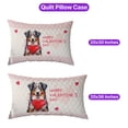 thumbnail image 5 of Happy Valentine's Day Australian Shepherd Brings Love Heart Quilt Pillowcase Aussie Dog Lover Gifts Throw Pillow Cover Bed Home Decor - 02028, 5 of 5