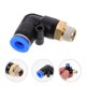 thumbnail image 4 of Conectores de tubo de ángulo recto, junta de enchufe rápido de tubo de aire de 90 grados, 12 Uds. (negro), 4 of 7