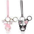 thumbnail image 1 of Lindo llavero de anime kawaii, Hello Kitty, My Melody, Kuromi, Keroppi, Badtz-Maru, Cinnamoroll, Pompompurin, 1 of 5