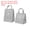Grey, variant on Insulated Lunch Bags, 2Pack 10"x6"x13" 8"x5"x9" Portable Containers Bag Pink
