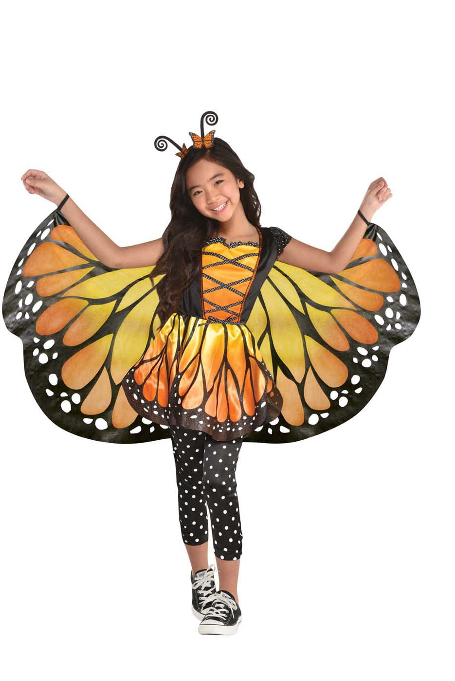 Monarch Butterfly Girls Child Cute Insect Halloween Costume, Wal-mart, Walm...