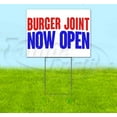 thumbnail image 1 of Burger Joint Now Open (18" x 24") Yard Sign, Includes Metal Step Stake, 1 of 6